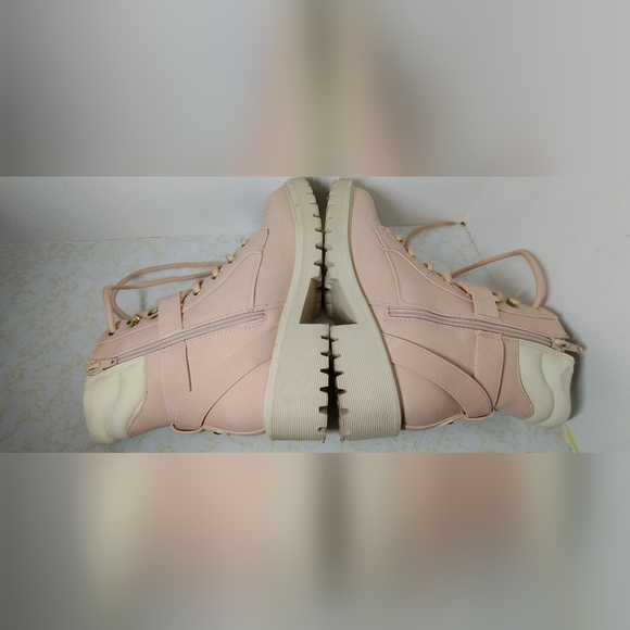 GBG Los Angeles Women's Salma Pink Combat Lace Up/Zip Size 6.5 - Picture 6 of 11